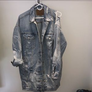 American Eagle distressed jean jacket